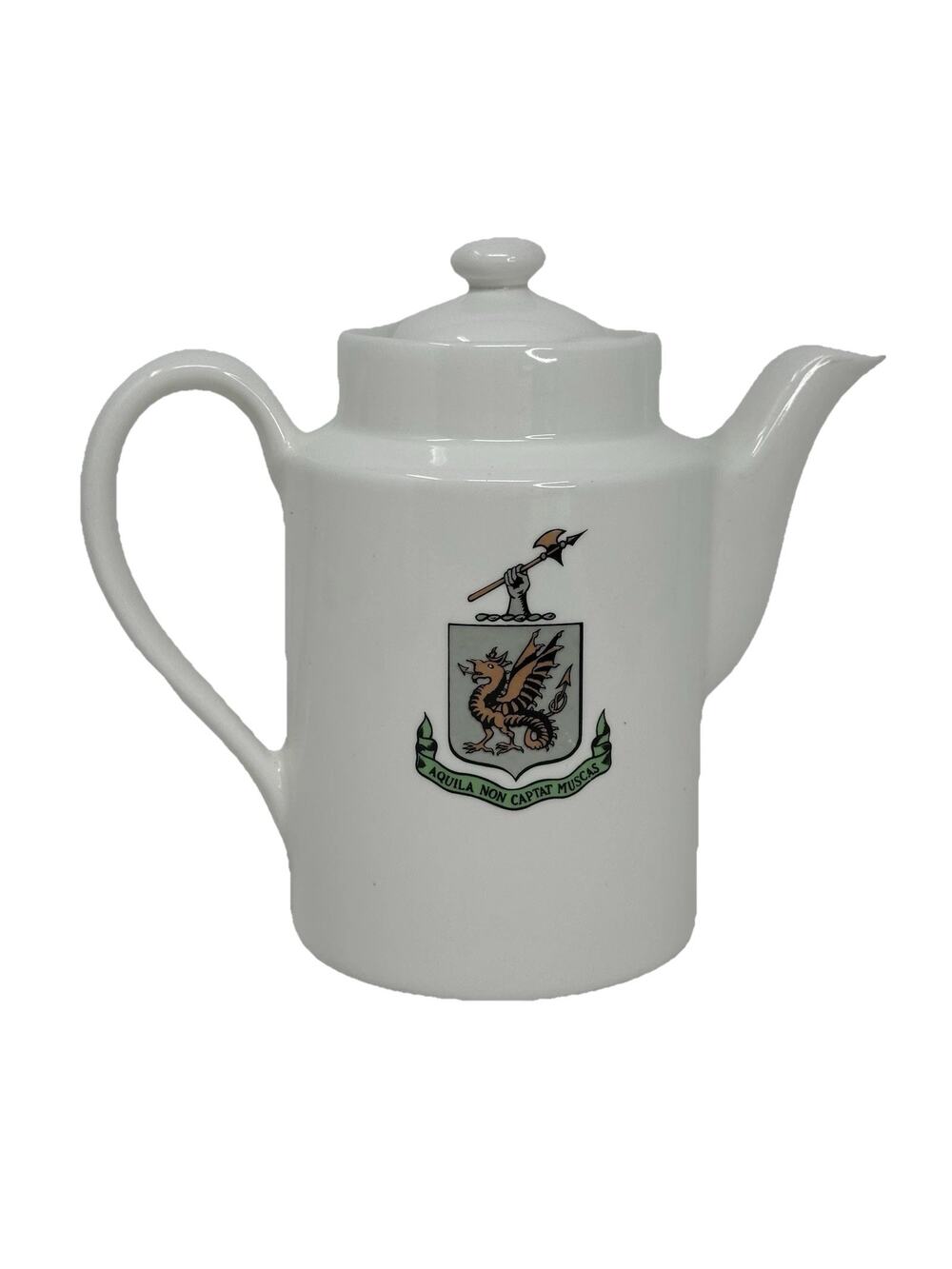 Vintage 7” Drake Hotel Chicago Coffee Tea Server AQUILA NON CAPTAT MUSCAS